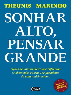 cover image of Sonhar alto, pensar grande